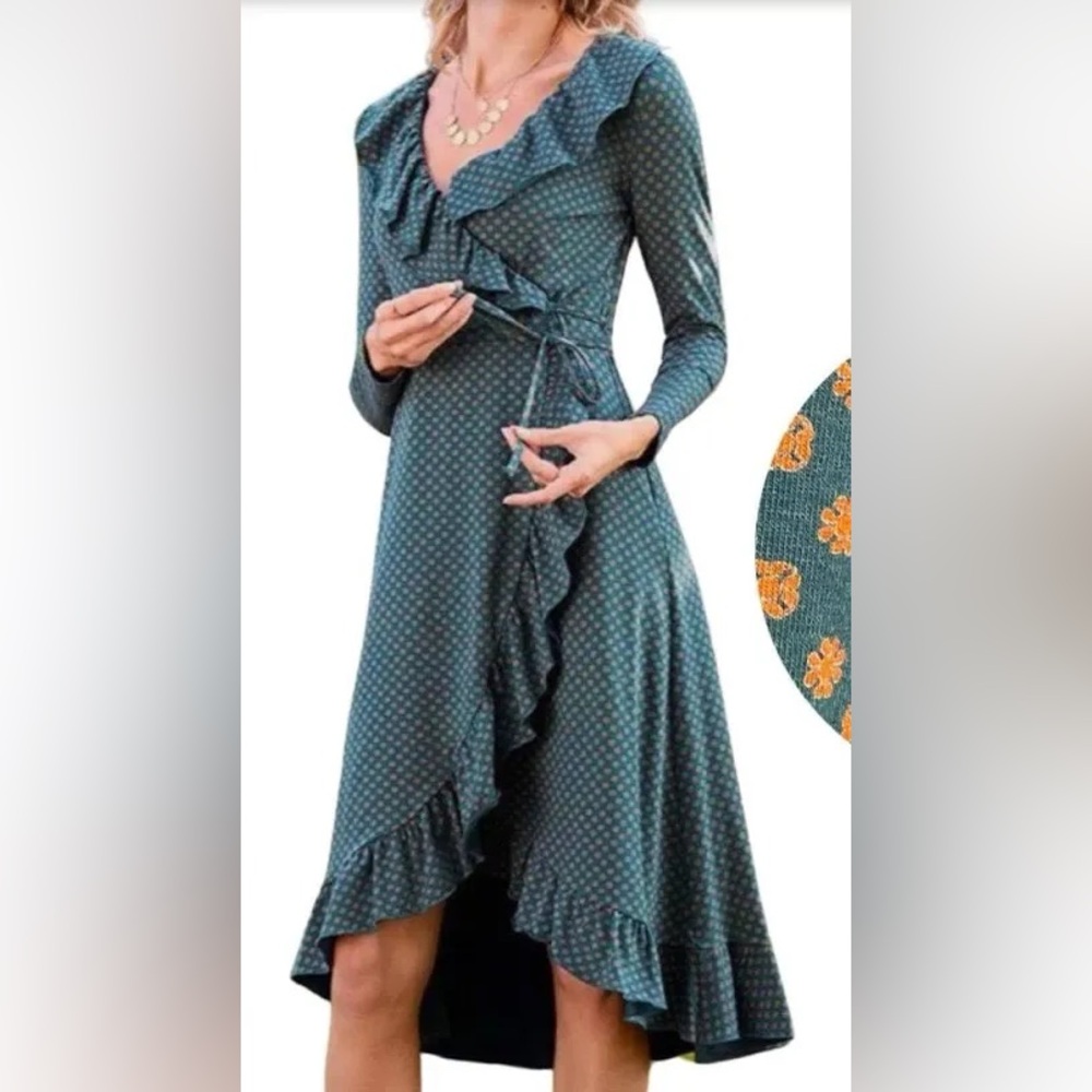 Matilda Jane Long Sleeve Wrap Dress